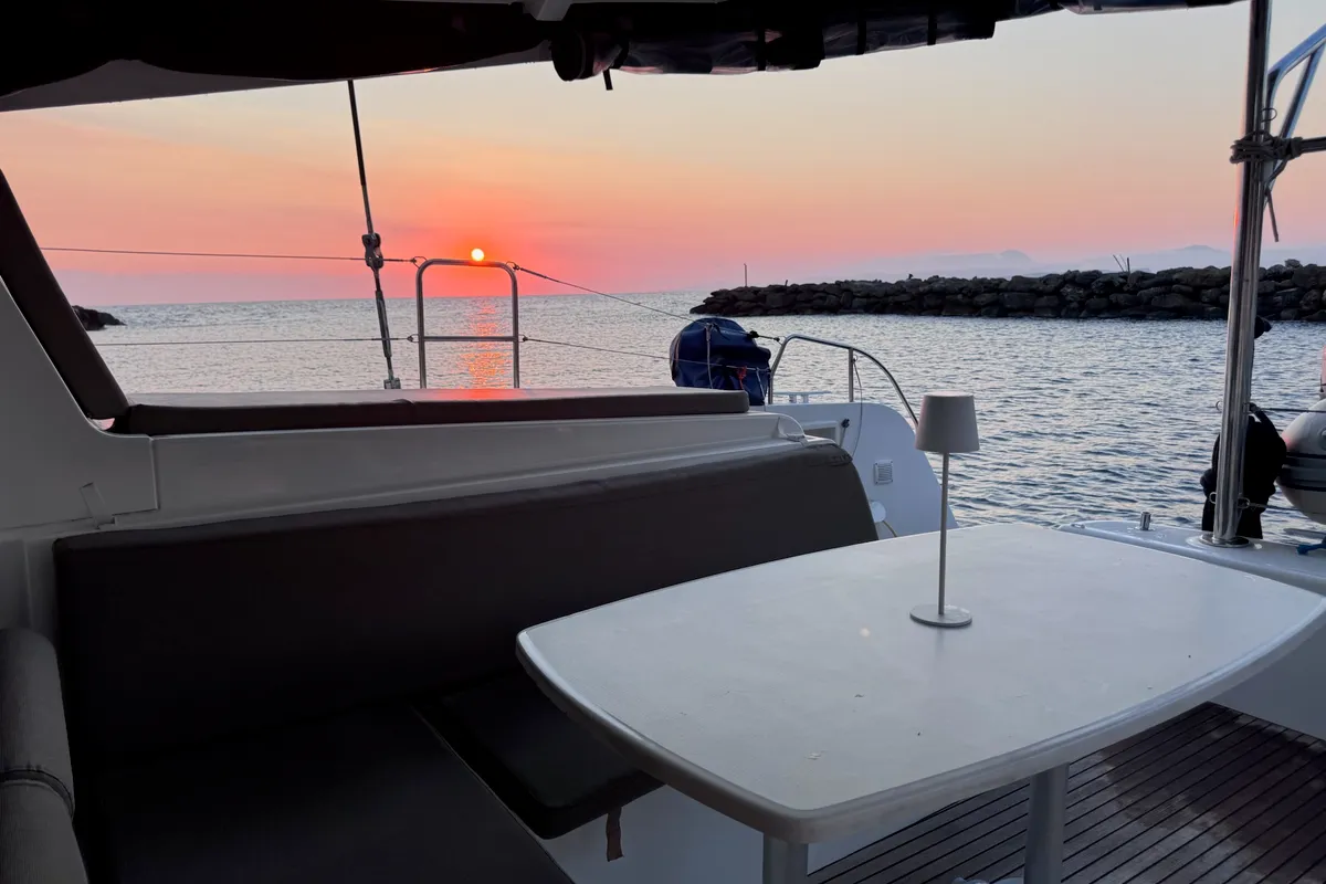 SUNSHINE, a Lagoon 42 catamaran at Municipal Unit of Lefkada, Greece