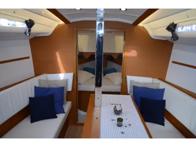 Salon of Porto Tolero, a Jeanneau Sun Odyssey 349 sailboat at Grad Ploče, Croatia