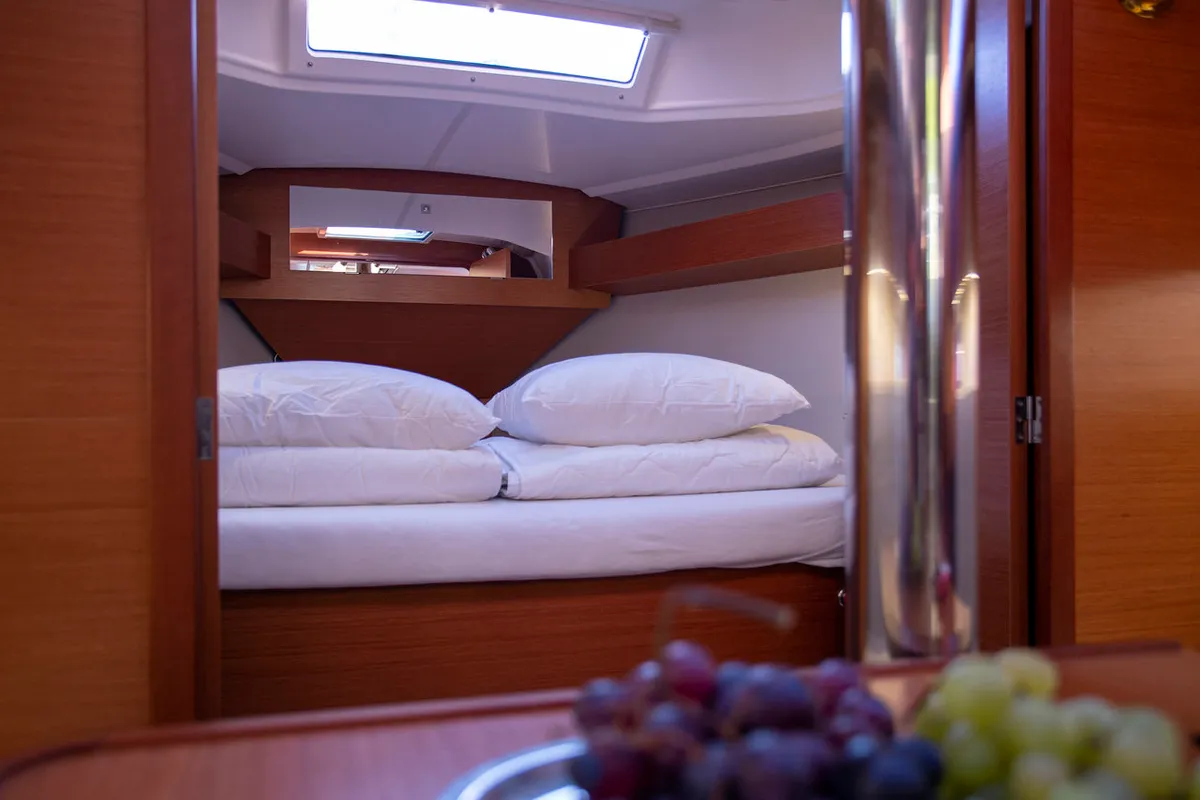 Cabin on Vanila, a Dufour 360 GL sailboat at Mali Lošinj, Croatia