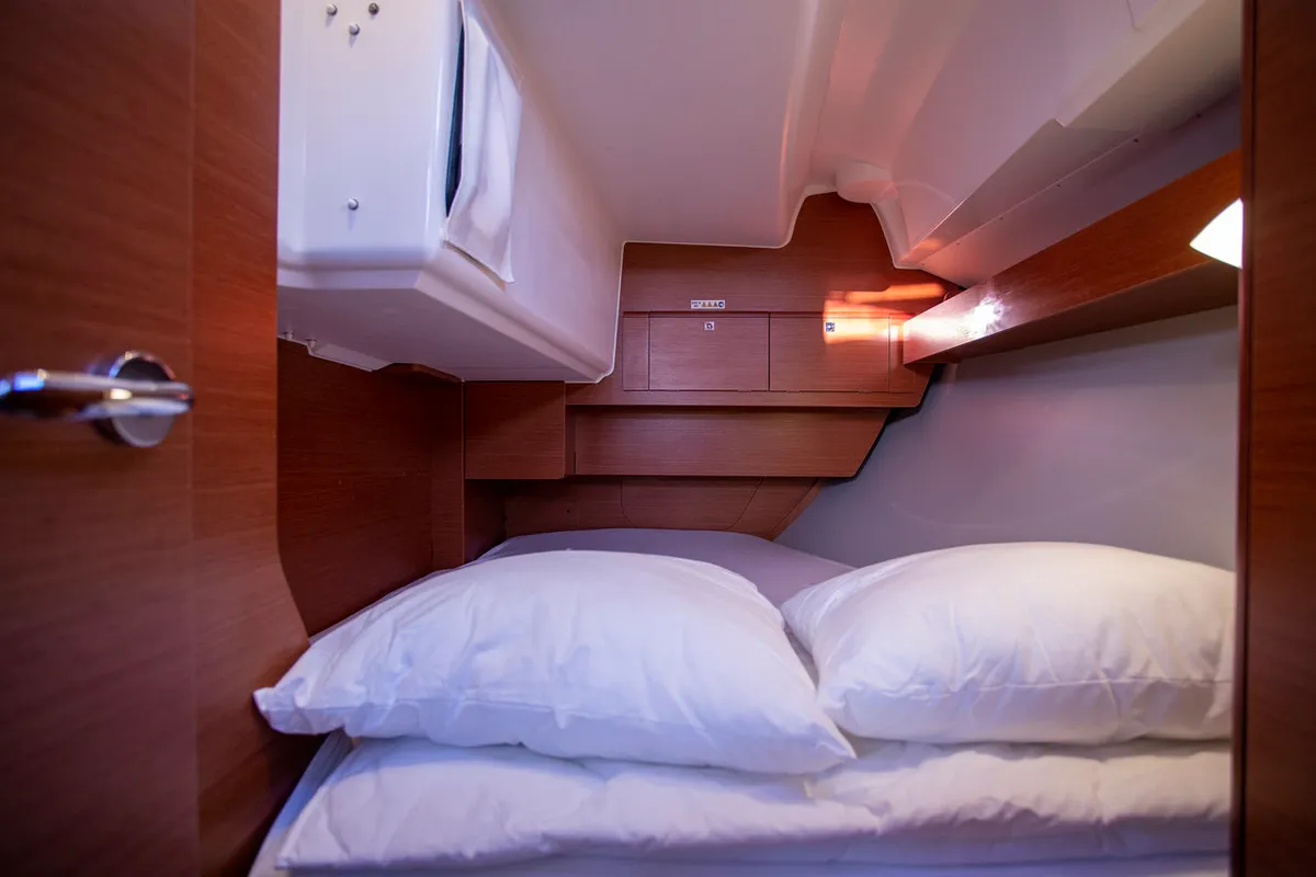 Cabin on Vanila, a Dufour 360 GL sailboat at Mali Lošinj, Croatia