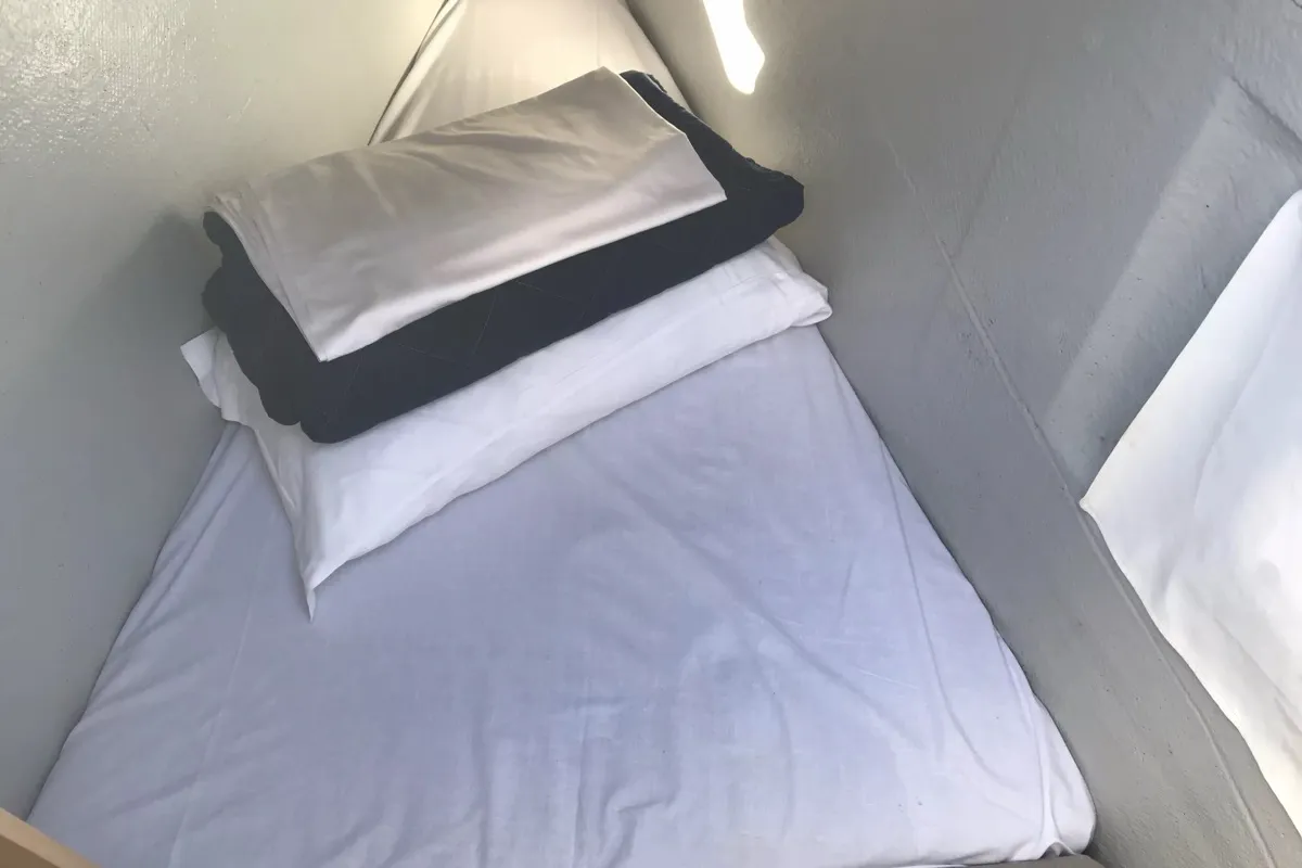 Cabin on Benetnash II, a Lagoon 42 catamaran at Olbia, Italy