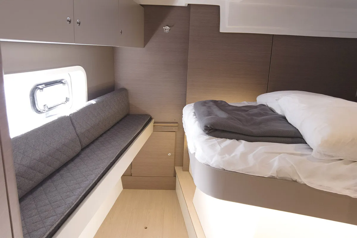 Cabin on Jojo, a Bali Catspace catamaran at Plan-d'Aups-Sainte-Baume, France