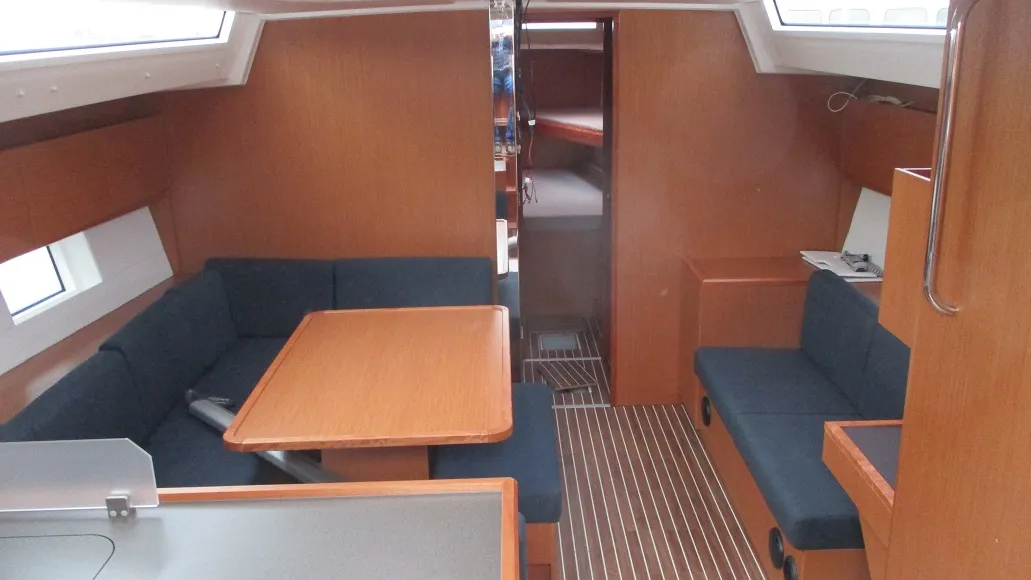 Salon of ONE, a Bavaria C45 sailboat at Fisksätra, Sweden