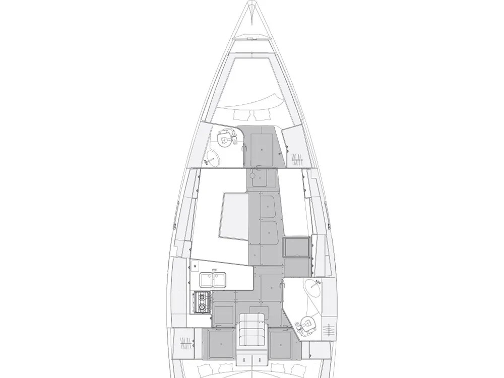 Lady Blue, a Elan Impression 40.1 sailboat at Zadar, Croatia