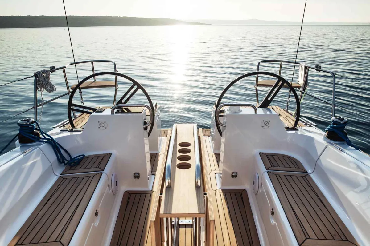 Lady Blue, a Elan Impression 40.1 sailboat at Zadar, Croatia