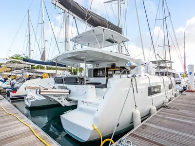 As You Wish, a Lagoon 46 catamaran at Ribishi, Saint Vincent and the Grenadines