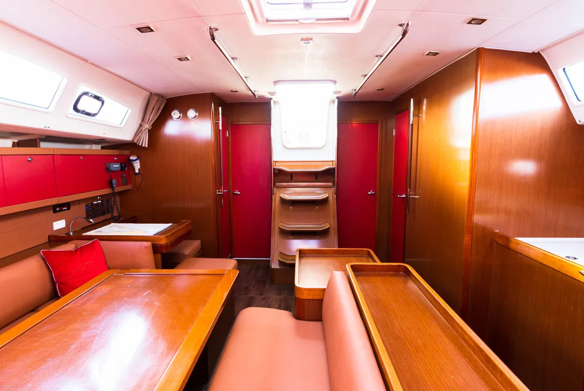 Salon of Copa Brasil, a Beneteau Oceanis 50 Family sailboat at Grad Pula, Croatia