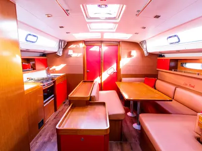 Salon of Copa Brasil, a Beneteau Oceanis 50 Family sailboat at Grad Pula, Croatia