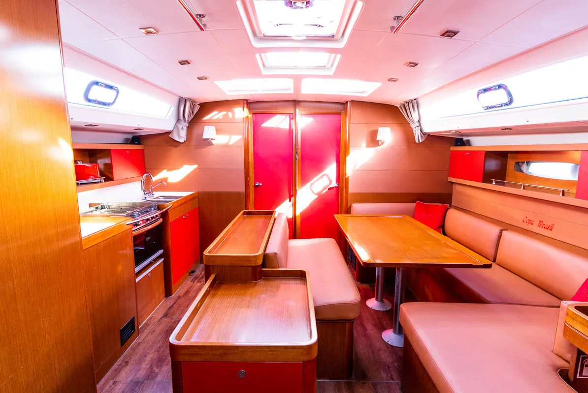 Salon of Copa Brasil, a Beneteau Oceanis 50 Family sailboat at Grad Pula, Croatia