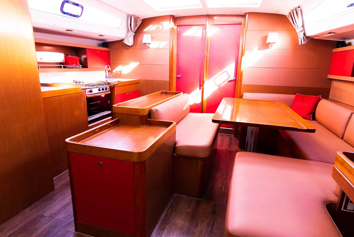 Salon of Copa Brasil, a Beneteau Oceanis 50 Family sailboat at Grad Pula, Croatia