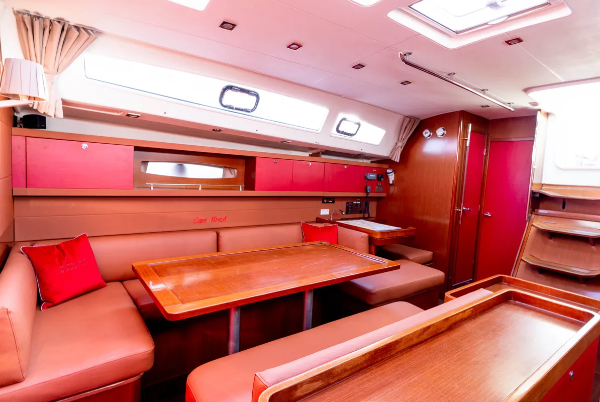 Salon of Copa Brasil, a Beneteau Oceanis 50 Family sailboat at Grad Pula, Croatia