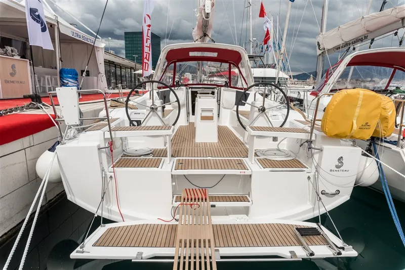 Exterior view of Majano, a Beneteau Oceanis 38.1 sailboat at Split, Croatia
