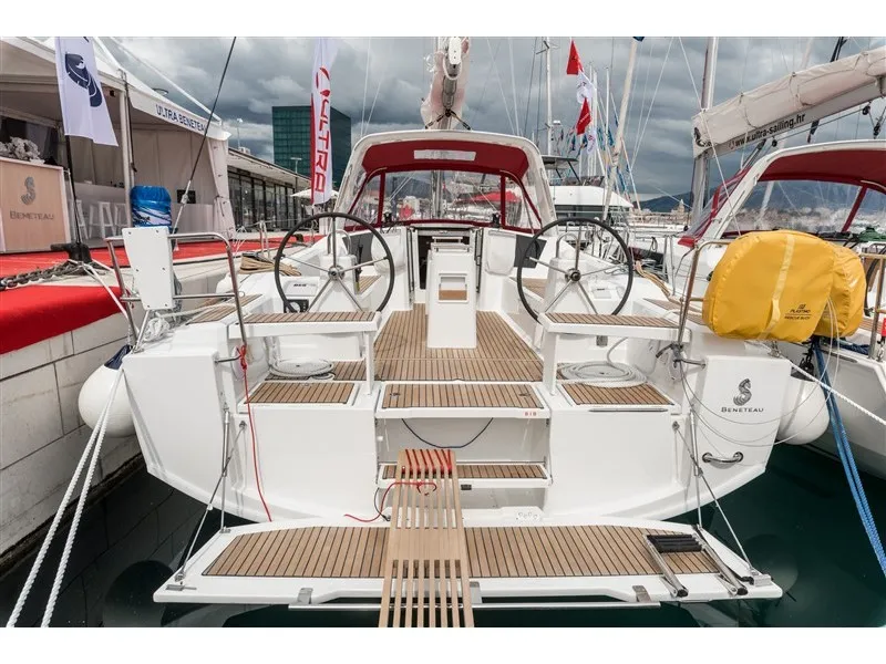 Exterior view of Majano, a Beneteau Oceanis 38.1 sailboat at Split, Croatia