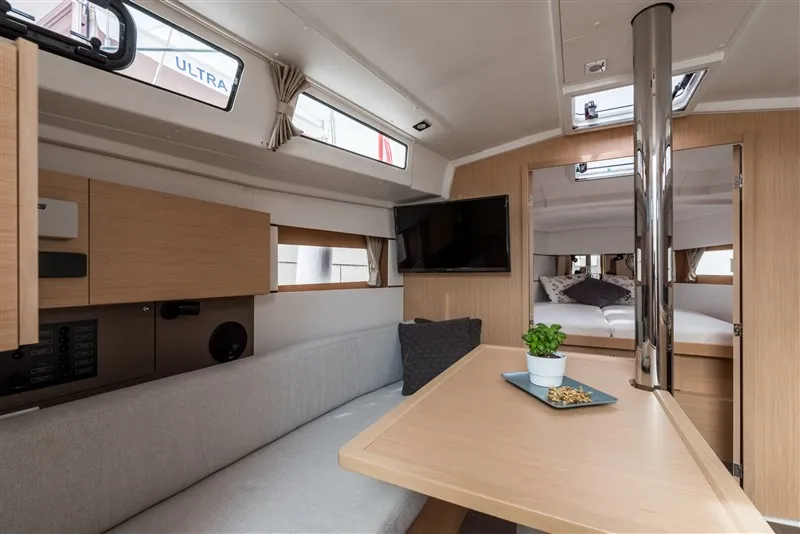 Salon of Majano, a Beneteau Oceanis 38.1 sailboat at Split, Croatia