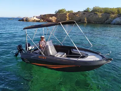 Exterior view of Nestoras, a Gulet Motorboat motorboat at Alyki, Greece