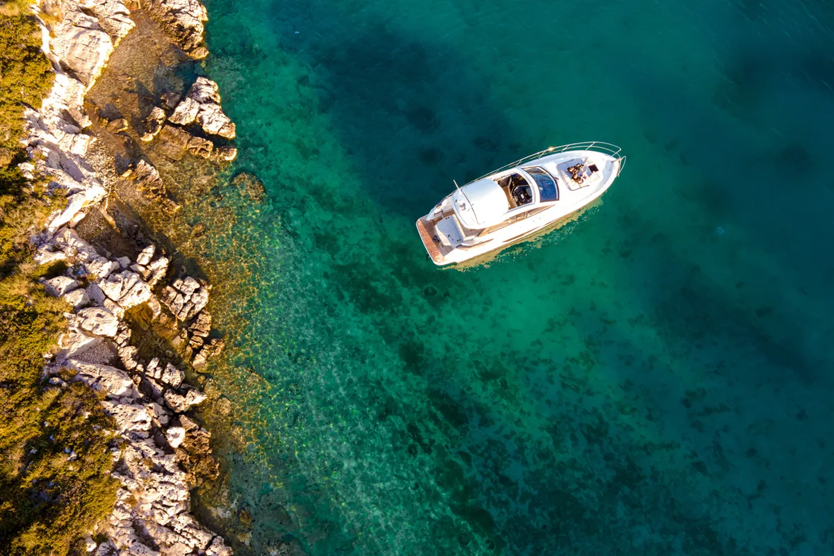Star Trek, a Beneteau Gran Turismo 41 motor yacht at Grad Šibenik, Croatia