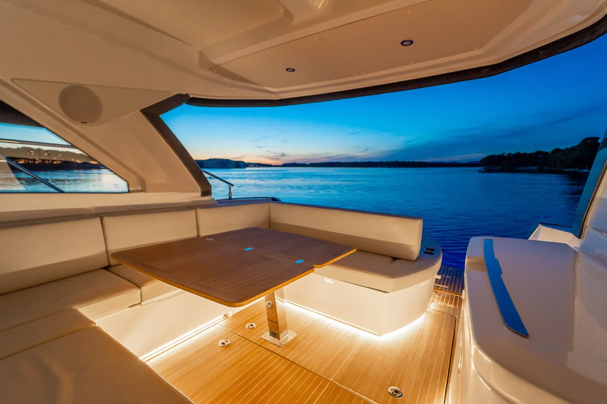 Star Trek, a Beneteau Gran Turismo 41 motor yacht at Grad Šibenik, Croatia