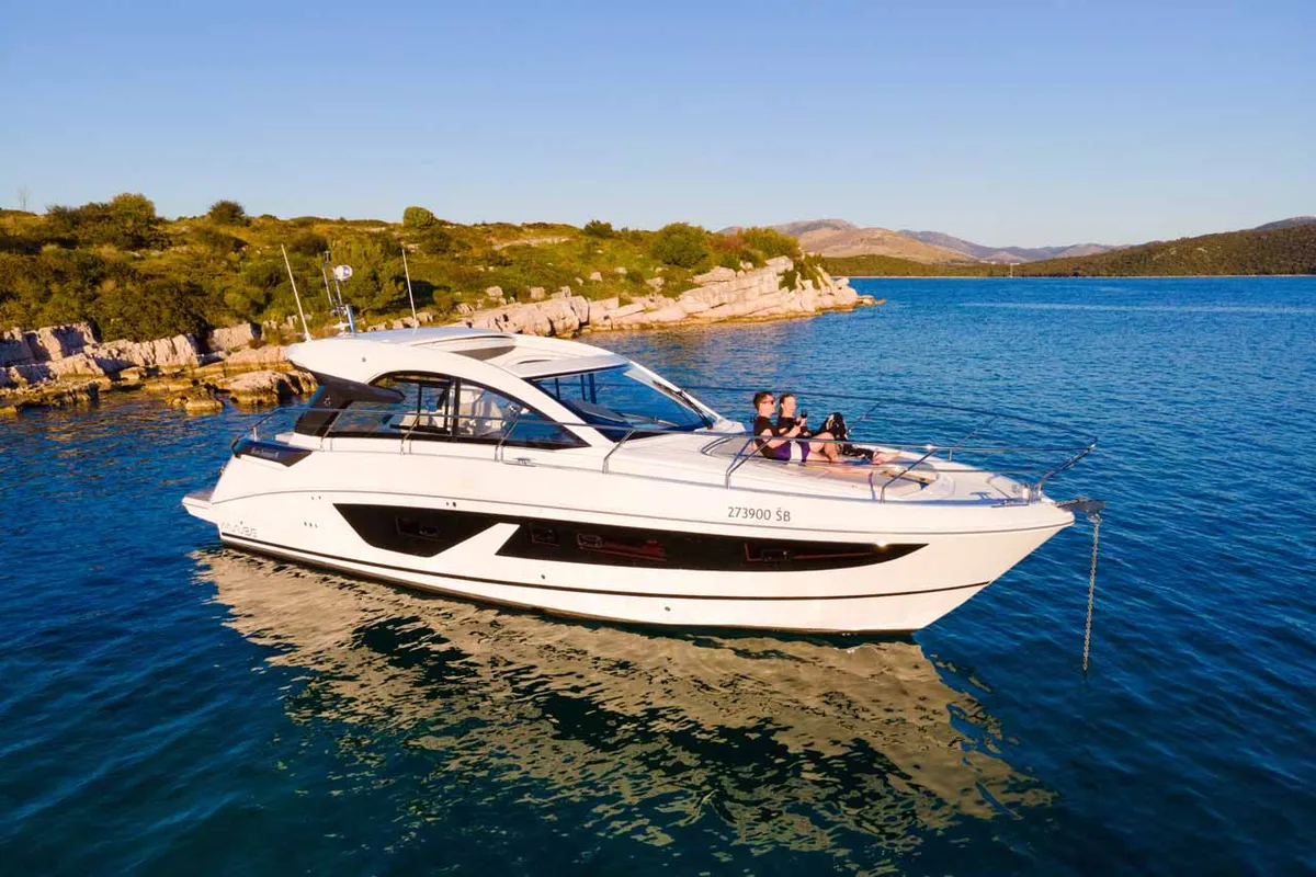 Star Trek, a Beneteau Gran Turismo 41 motor yacht at Grad Šibenik, Croatia