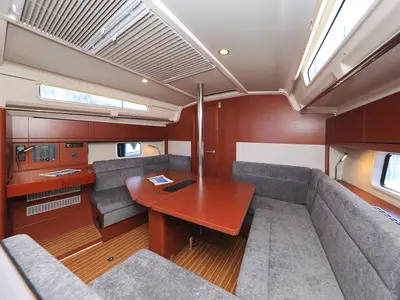 Salon of Barcelona, a Hanse 388 sailboat at Šibenik, Croatia