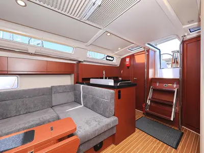 Galley of Barcelona, a Hanse 388 sailboat at Šibenik, Croatia