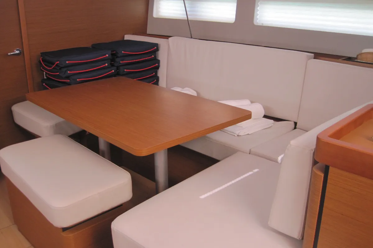Teresa, a Jeanneau Sun Odyssey 490 sailboat at Capo d'Orlando, Italy