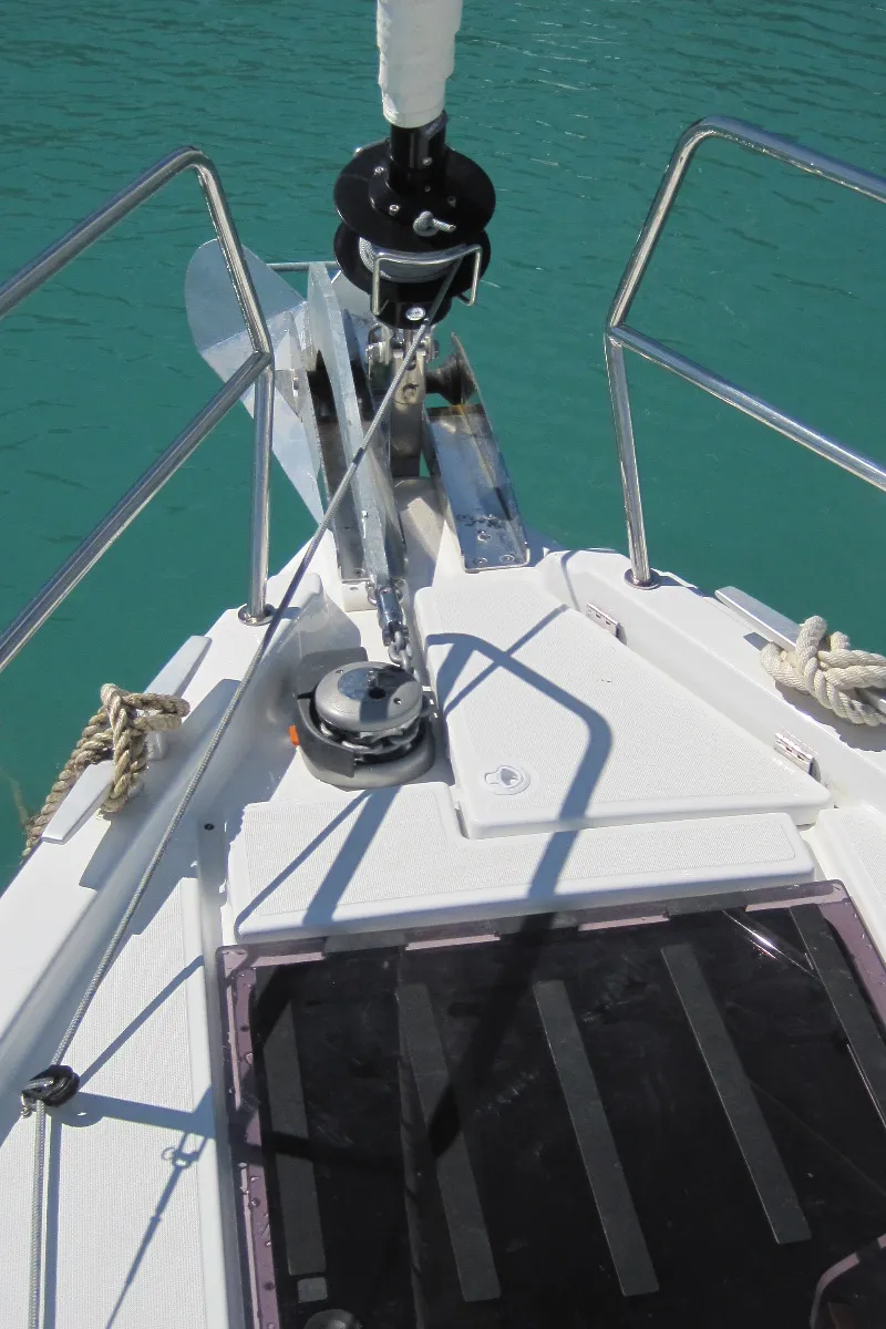 Teresa, a Jeanneau Sun Odyssey 490 sailboat at Capo d'Orlando, Italy