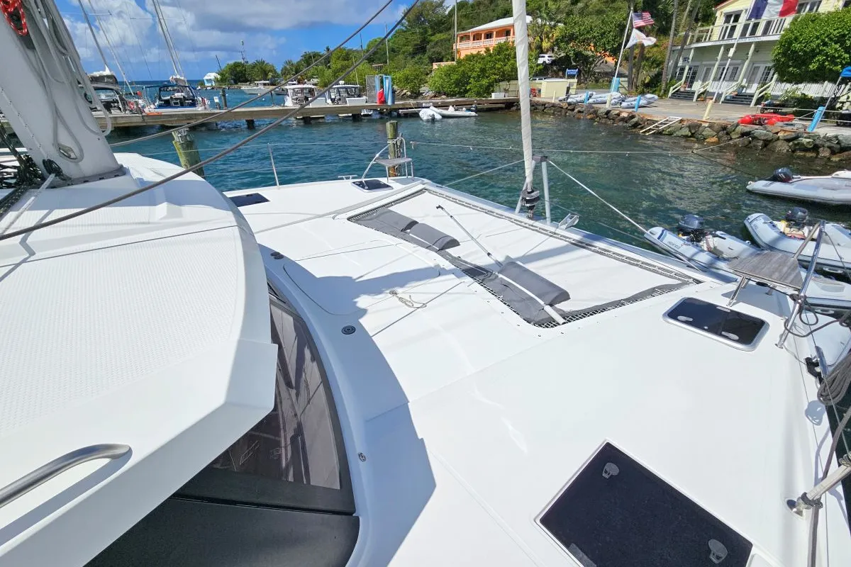 Island Curtisea, a Fountaine Pajot Isla 40 catamaran at Charlotte Amalie, United States