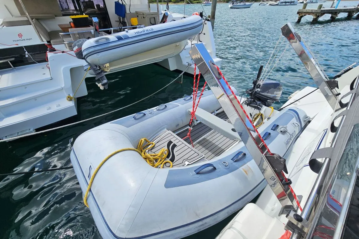 Island Curtisea, a Fountaine Pajot Isla 40 catamaran at Charlotte Amalie, United States