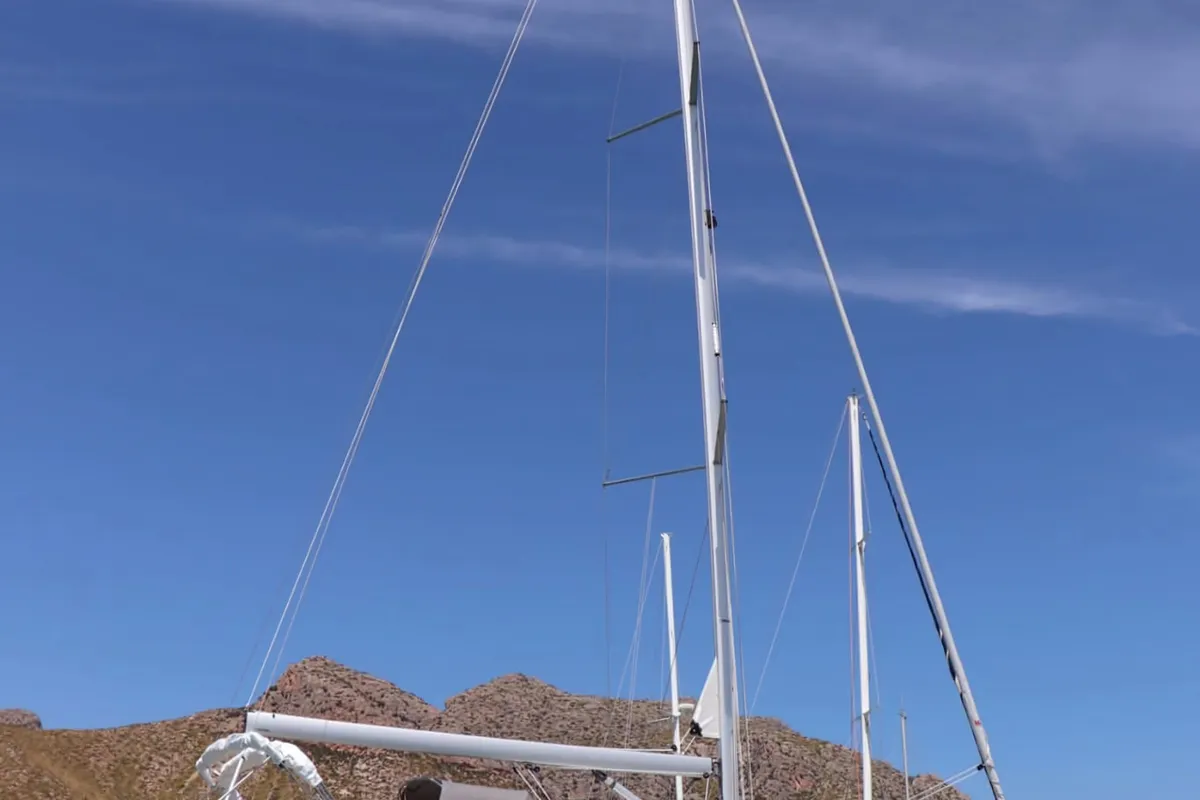 Levante, a Bavaria C38 sailboat at Palma de Mallorca, Spain