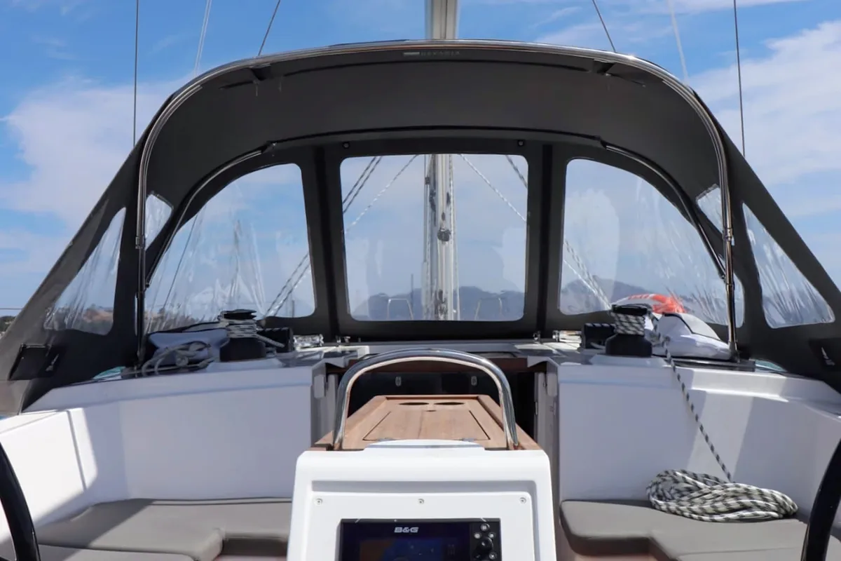 Levante, a Bavaria C38 sailboat at Palma de Mallorca, Spain