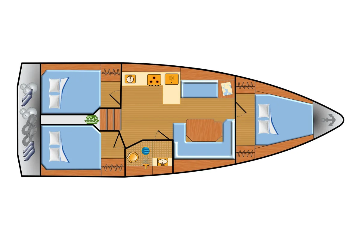 Levante, a Bavaria C38 sailboat at Palma de Mallorca, Spain