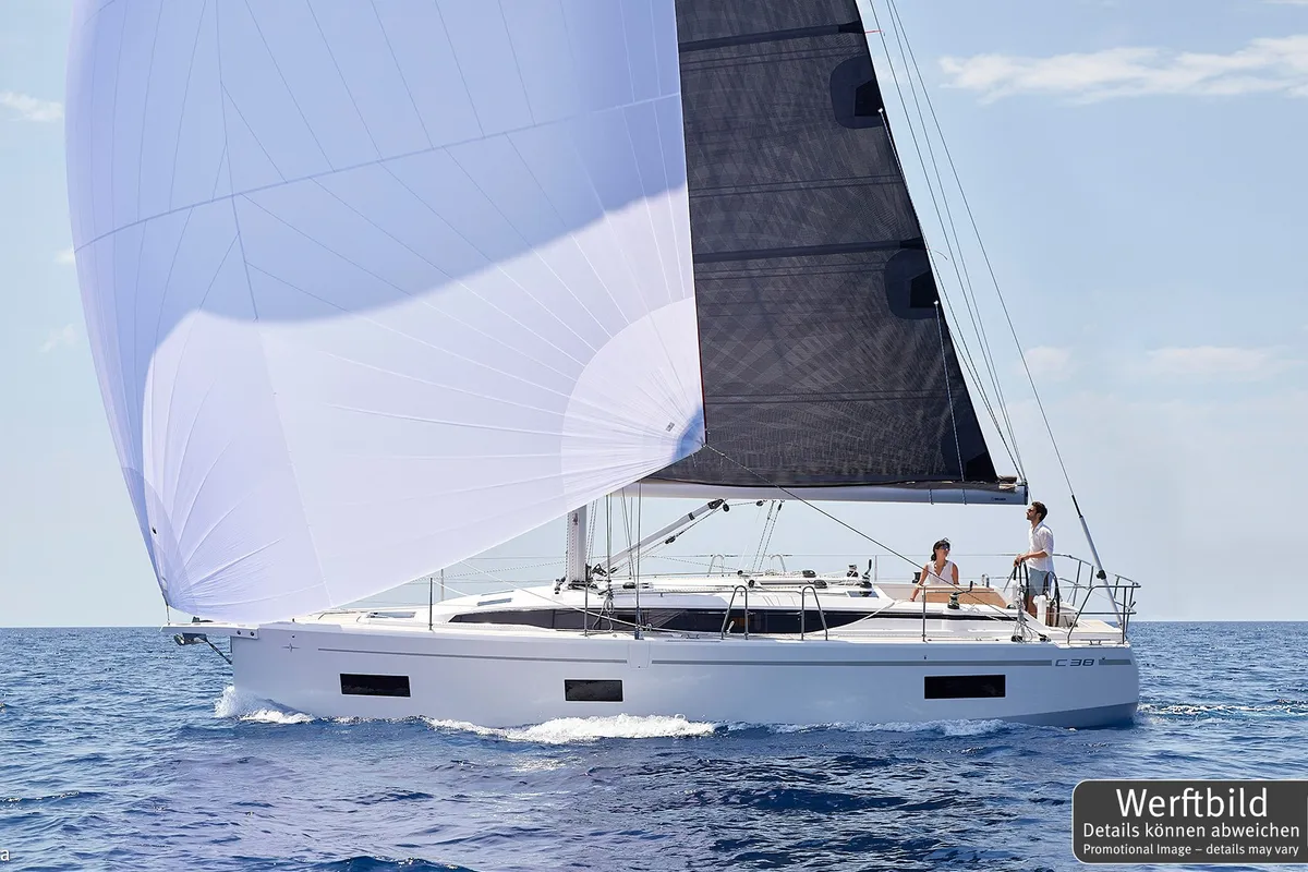 Levante, a Bavaria C38 sailboat at Palma de Mallorca, Spain