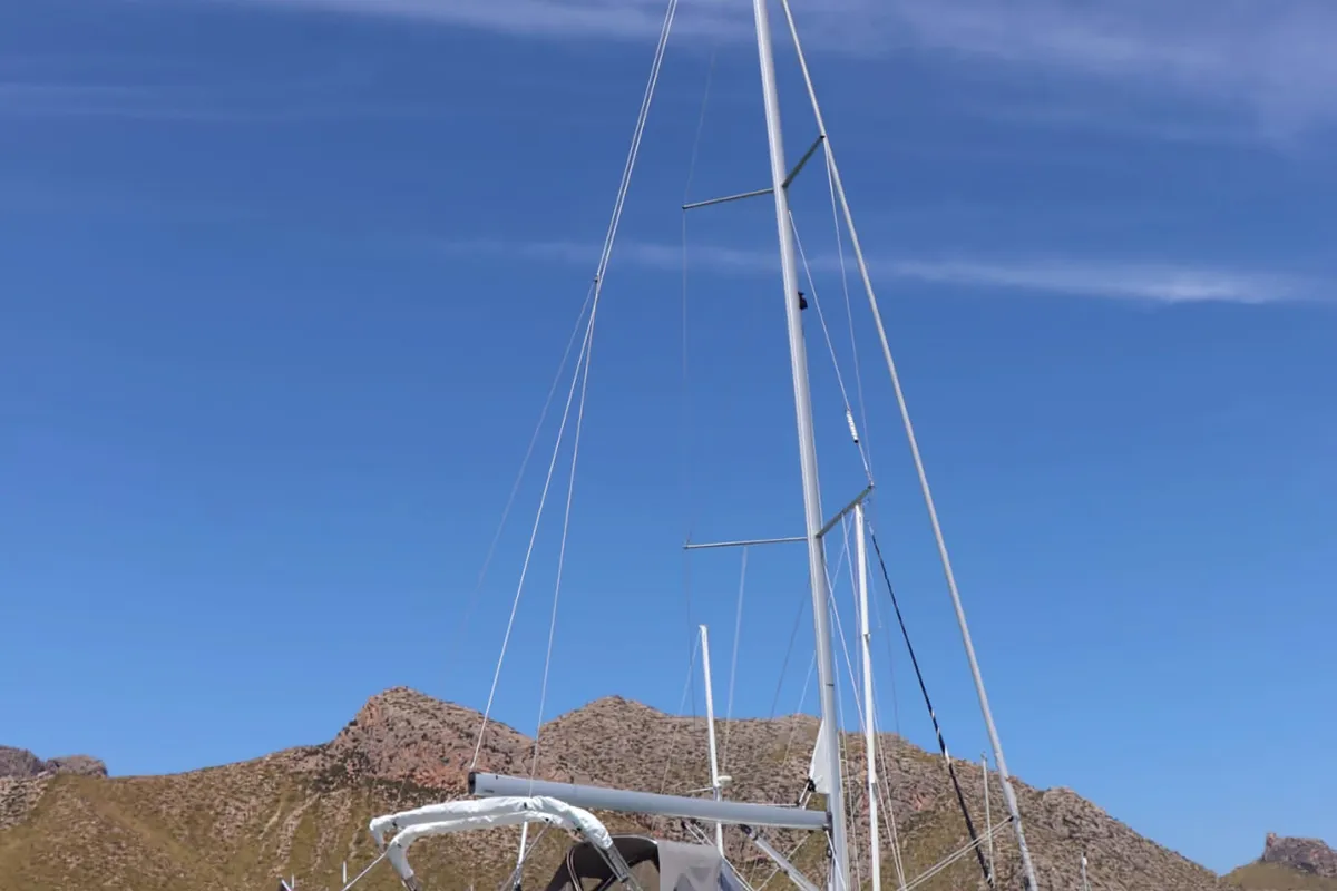 Levante, a Bavaria C38 sailboat at Palma de Mallorca, Spain