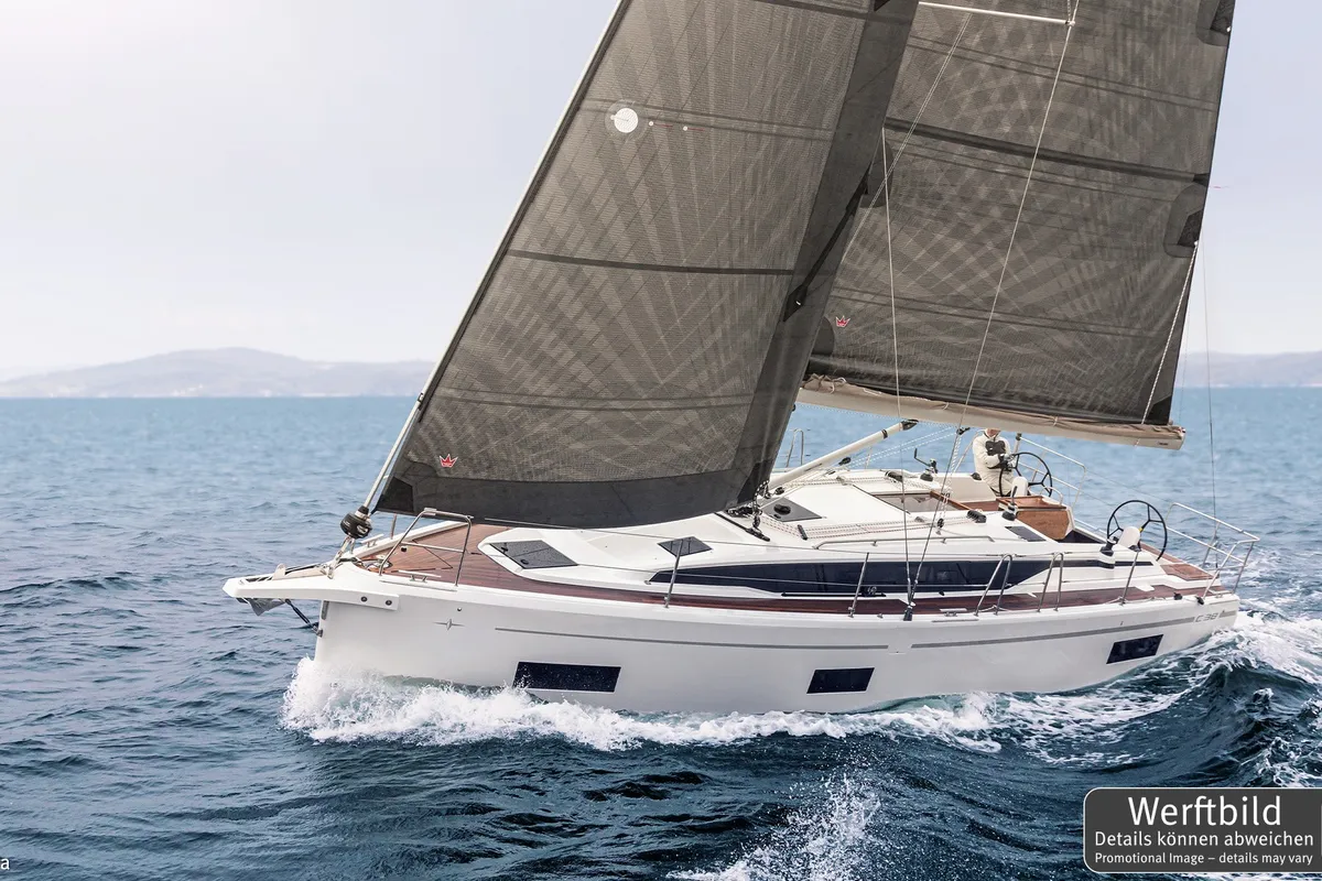 Levante, a Bavaria C38 sailboat at Palma de Mallorca, Spain