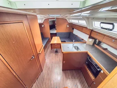 Galley of Astravi, a Bavaria Cruiser 37 sailboat at Grad Pula, Croatia