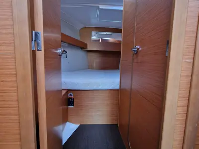 Cabin on Palmarola, a Dufour 390 GL sailboat at Tonnarella, Italy