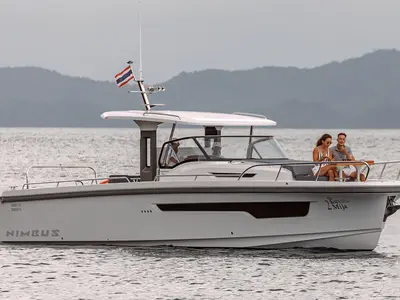Mija, a Nimbus T11 motorboat at Ko Kaeo, Thailand