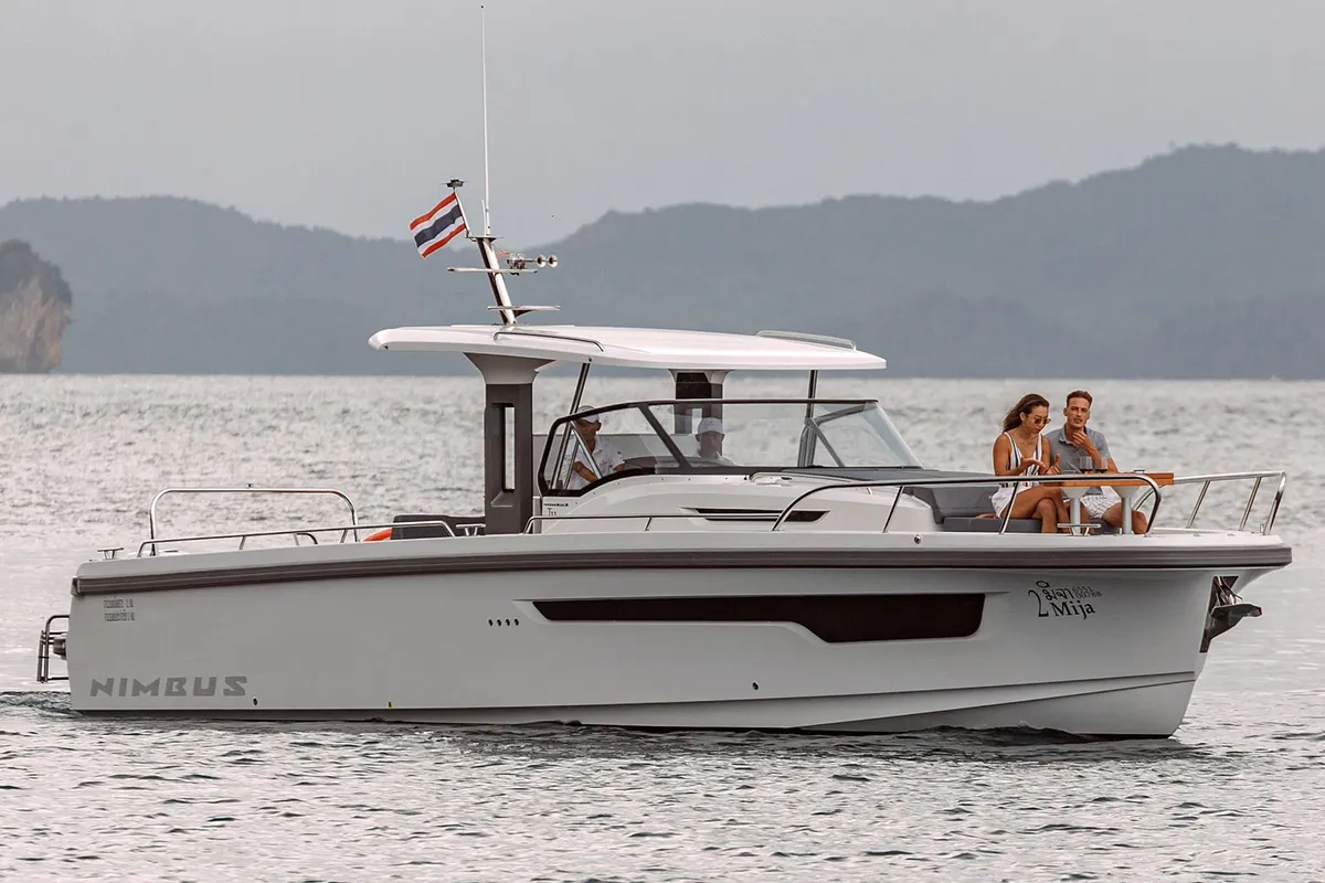 Mija, a Nimbus T11 motorboat at Ko Kaeo, Thailand