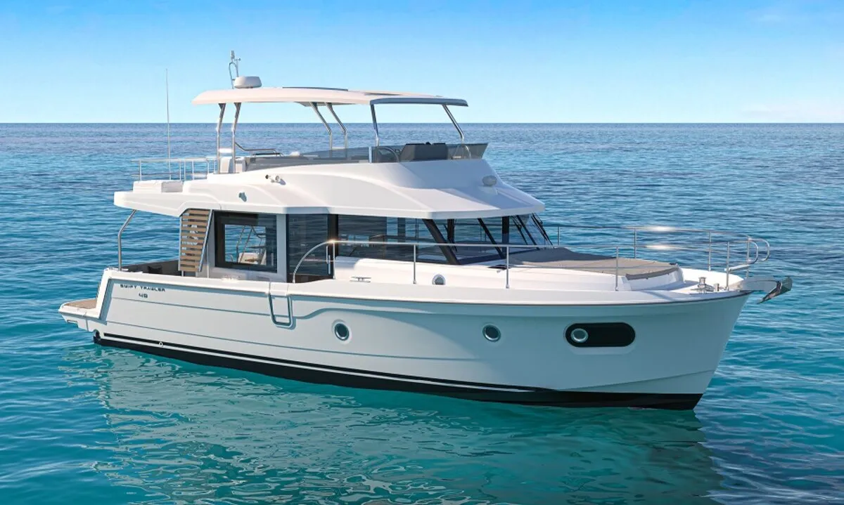 Nereide, a Beneteau Swift Trawler 48 motor yacht at Općina Rogoznica, Croatia