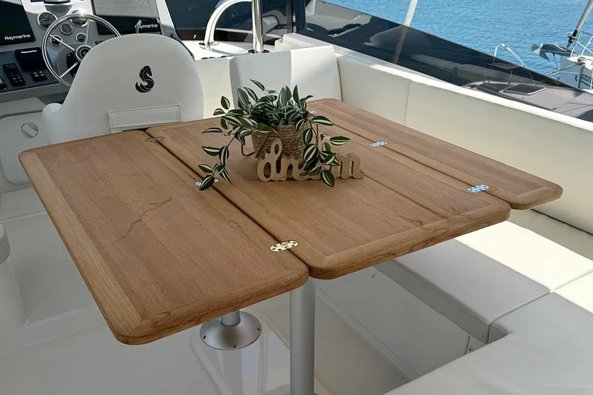 Nereide, a Beneteau Swift Trawler 48 motor yacht at Općina Rogoznica, Croatia