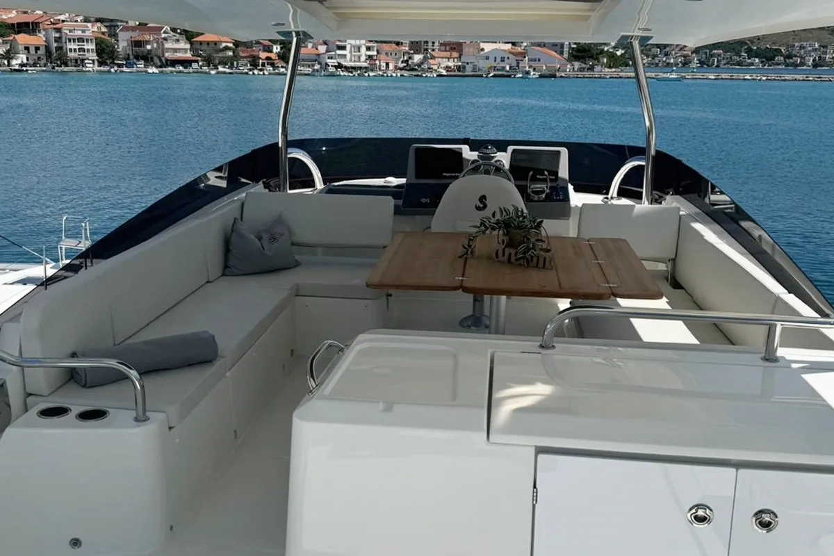 Nereide, a Beneteau Swift Trawler 48 motor yacht at Općina Rogoznica, Croatia