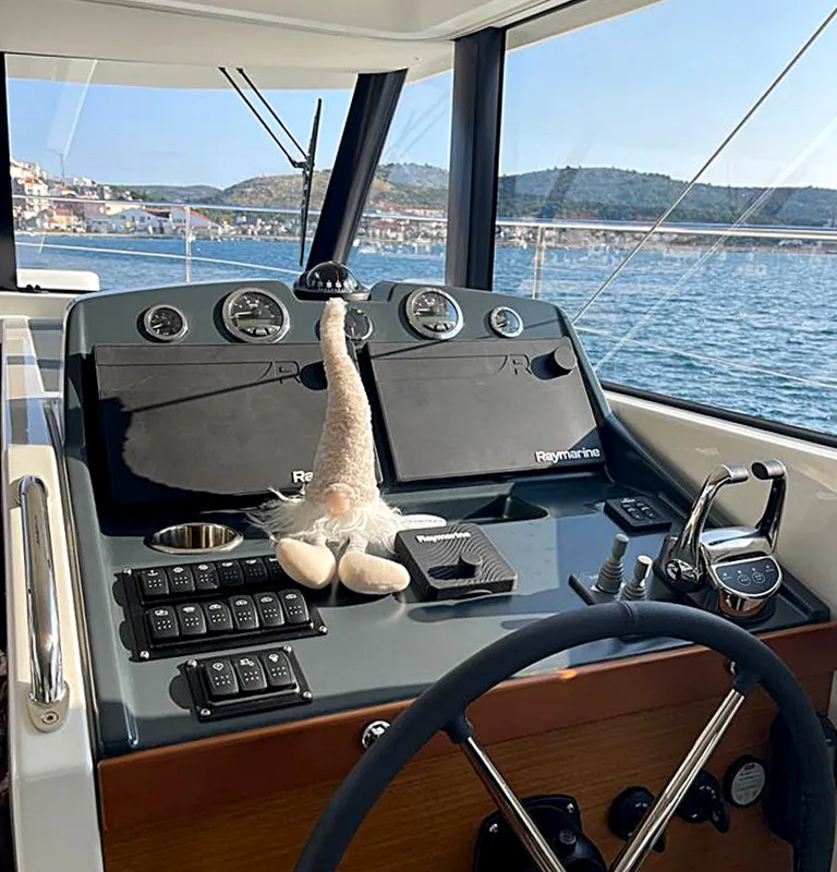 Nereide, a Beneteau Swift Trawler 48 motor yacht at Općina Rogoznica, Croatia