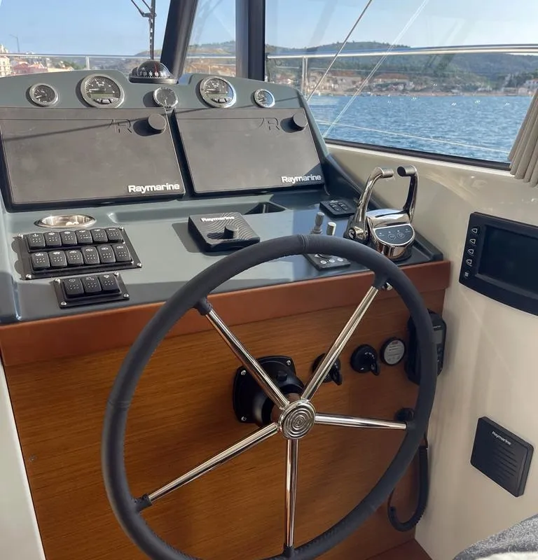 Nereide, a Beneteau Swift Trawler 48 motor yacht at Općina Rogoznica, Croatia