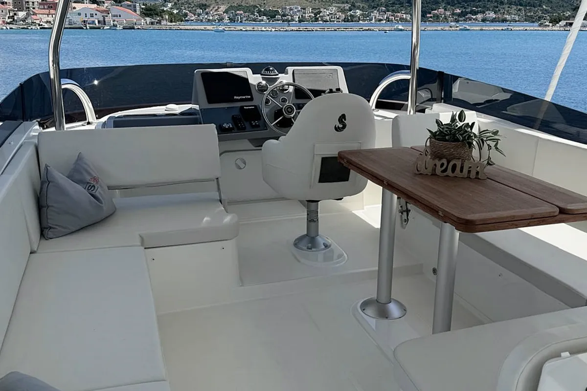 Nereide, a Beneteau Swift Trawler 48 motor yacht at Općina Rogoznica, Croatia