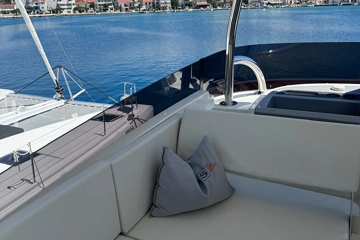 Nereide, a Beneteau Swift Trawler 48 motor yacht at Općina Rogoznica, Croatia