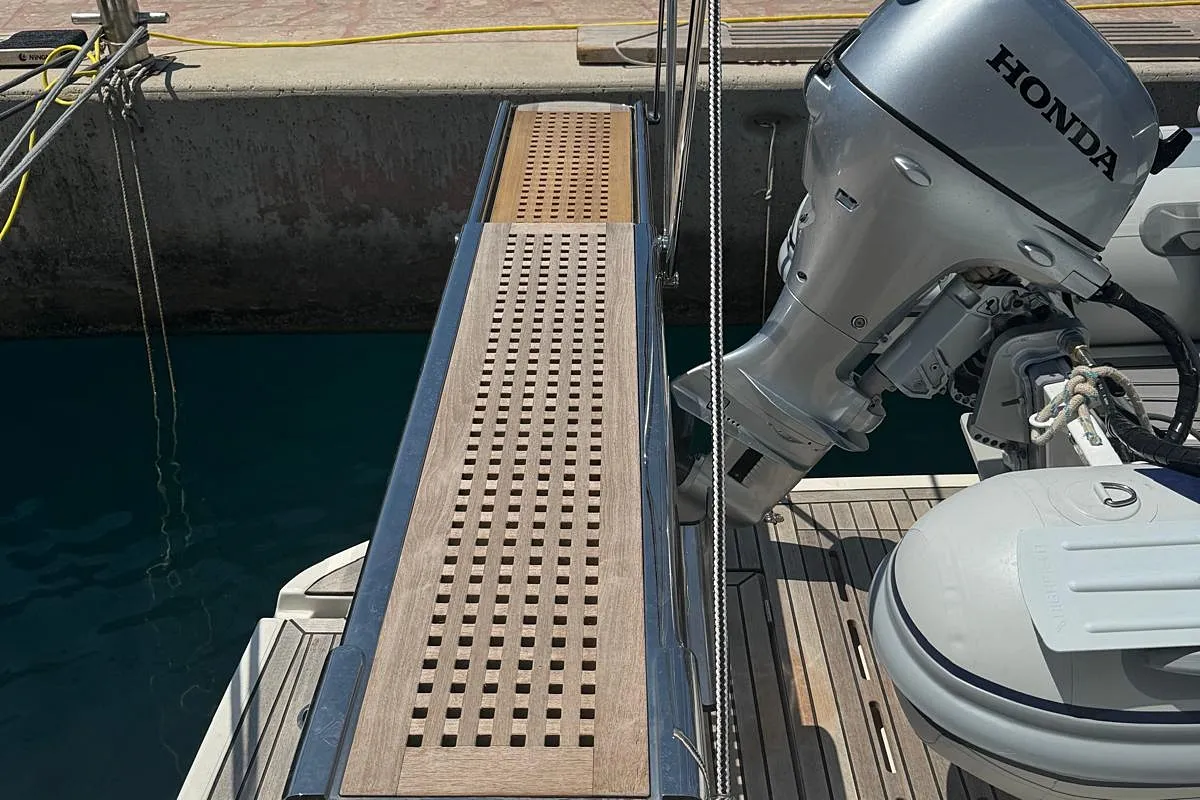 Nereide, a Beneteau Swift Trawler 48 motor yacht at Općina Rogoznica, Croatia