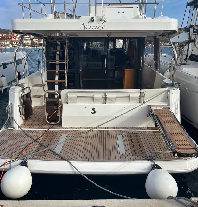 Nereide, a Beneteau Swift Trawler 48 motor yacht at Općina Rogoznica, Croatia