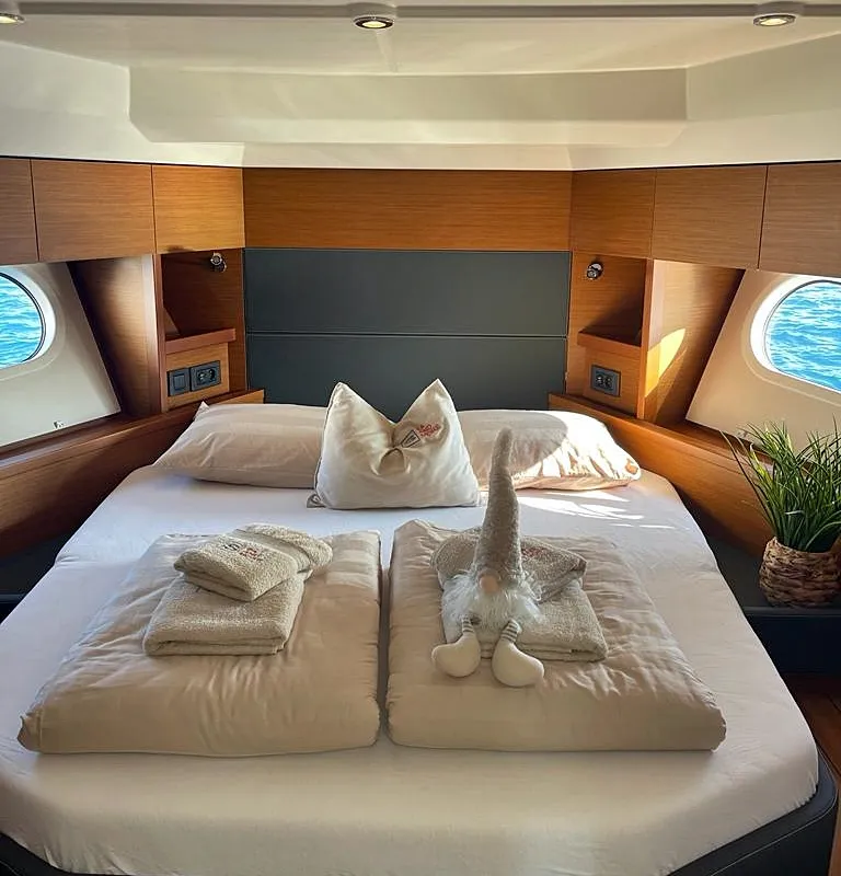 Nereide, a Beneteau Swift Trawler 48 motor yacht at Općina Rogoznica, Croatia
