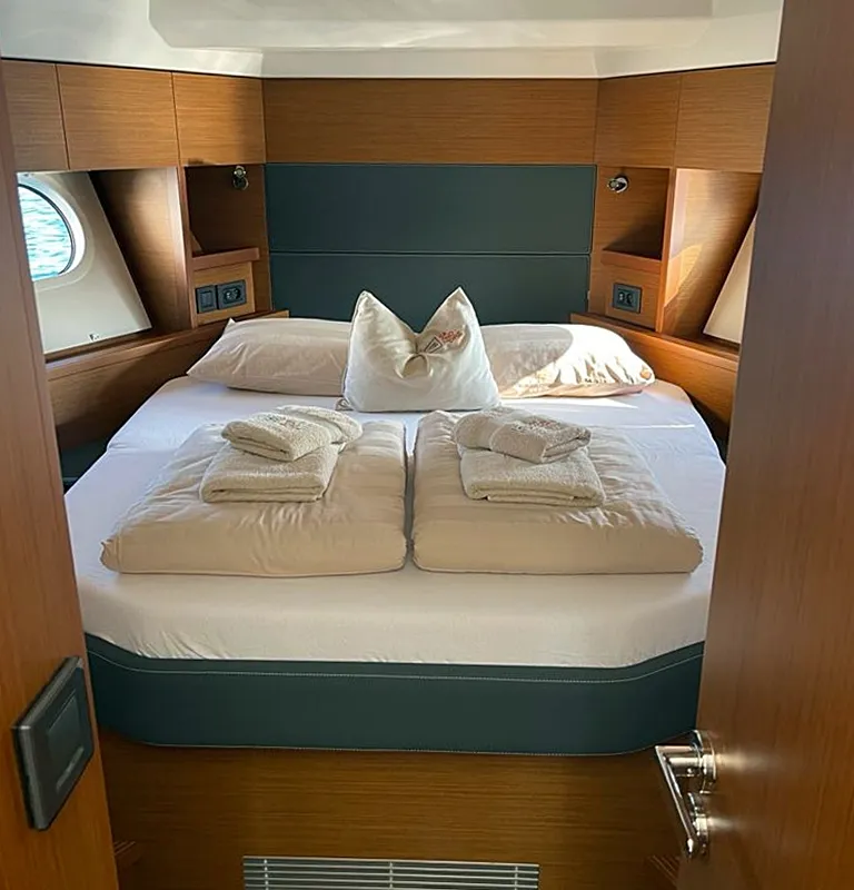 Nereide, a Beneteau Swift Trawler 48 motor yacht at Općina Rogoznica, Croatia