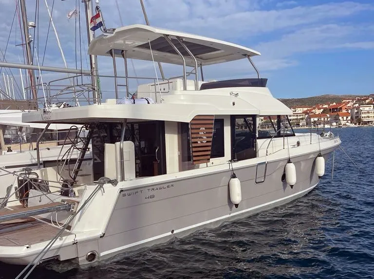 Nereide, a Beneteau Swift Trawler 48 motor yacht at Općina Rogoznica, Croatia